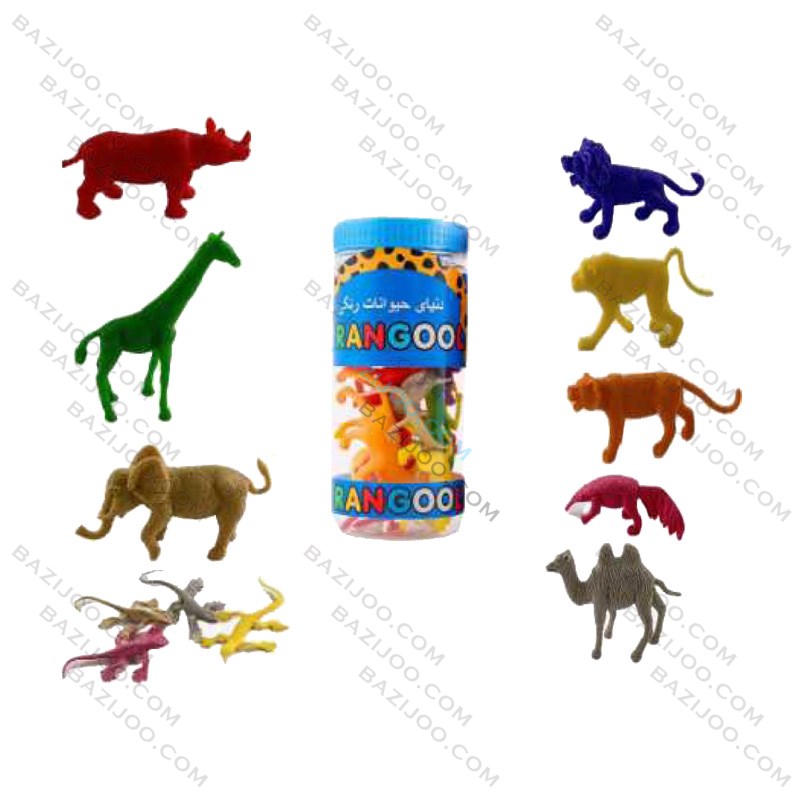 رنگول حیوانات قوطی