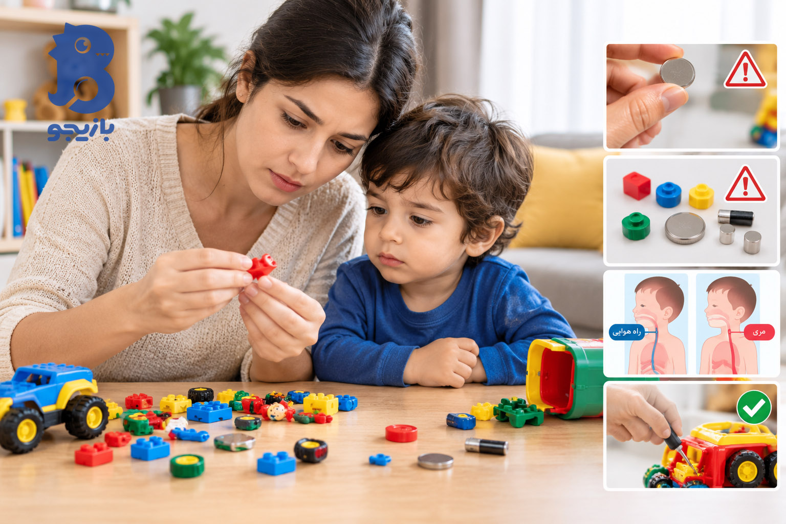  اگر کودک قطعه اسباب‌بازی را بلعید چه کنیم؟ راهنمای کمک‌های اولیه